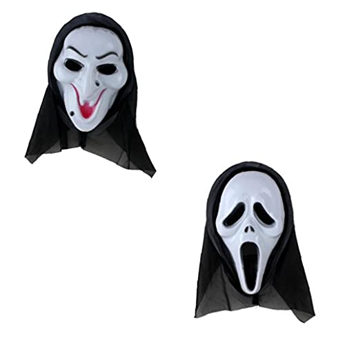 Onsinic Máscara Miedo Halloween Cosplay Costume Mask Scream Skull Mascarilla Fantasmas Falsas Mascarillas para Niños Adultos