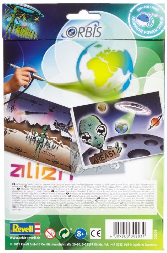 Orbis Mistery Aliens - Juego de 5 plantillas para aerógrafo diseño Alienígenas [Importado de Alemania]