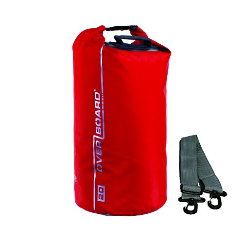 OverBoard - Bolsa de Playa Impermeable Capacidad 12 l Color Rojo