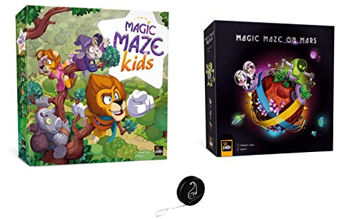 Pack de 2 Juegos: Magic Maze Kids + Magic Maze on Mars + 1 Yoyo Blumie.