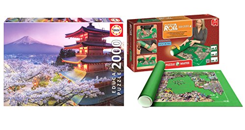 Pack Puzzle Educa 16775. Monte Fuji. Japon. 2000 piezas + Tapete Puzzle Roll 2000 piezas