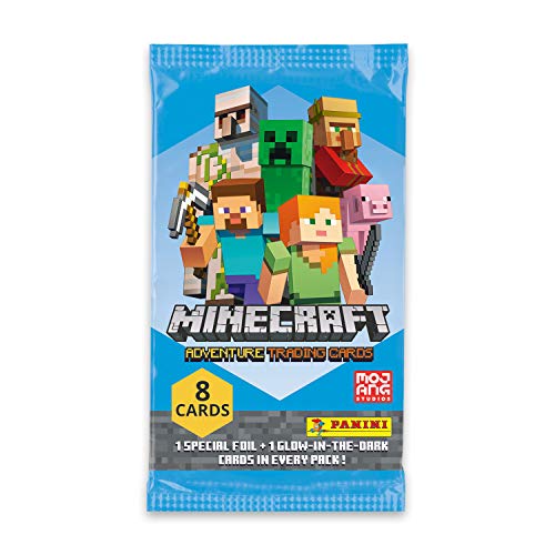 Panini Tarjetas coleccionables de Minecraft (18 Paquetes) (MCTCGP)