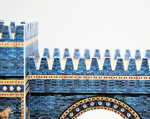 PaperLandmarks Ishtar Gate - Kit de modelo de papel a escala 1:100, impresión a todo color, corte y pegamento, 11 piezas, nivel de habilidad intermedio, a partir de 14 años