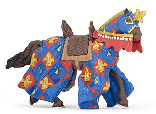 Papo-Papo-39787-Estatuilla-Caballo Lilie-Azul Figura, Multicolor (39787)