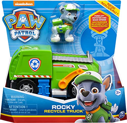 PAW PATROL Selección de Básicos Vehículos con Figuras | Patrulla Canina, Figura:Rocky