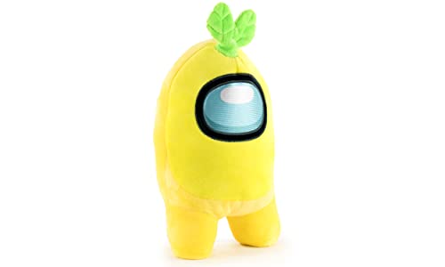 Peluche Producto Oficial De Among Us - Amarillo Con Planta - Calidad Super Soft