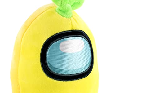 Peluche Producto Oficial De Among Us - Amarillo Con Planta - Calidad Super Soft