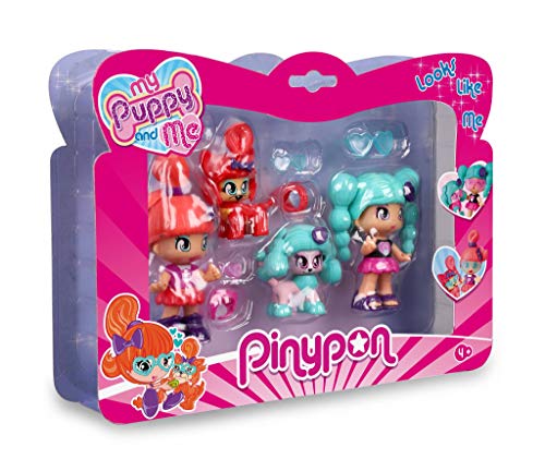 Pinypon. My Puppy and Me. Pck Doble Figuras para niños y niñas de 4 a 8 años (Famosa 700016300)