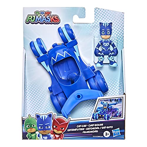 PJ Masks Juguete Preescolar de Coche de Gato, vehículo héroe con Figura de acción Catboy para niños de 3 años en adelante, Multicolor (Hasbro F21315X1)