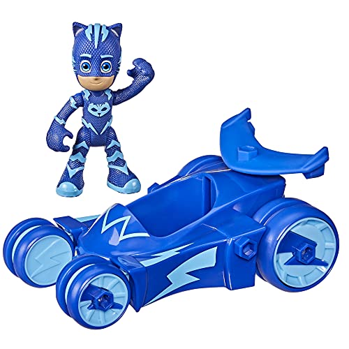 PJ Masks Juguete Preescolar de Coche de Gato, vehículo héroe con Figura de acción Catboy para niños de 3 años en adelante, Multicolor (Hasbro F21315X1)