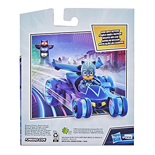 PJ Masks Juguete Preescolar de Coche de Gato, vehículo héroe con Figura de acción Catboy para niños de 3 años en adelante, Multicolor (Hasbro F21315X1)