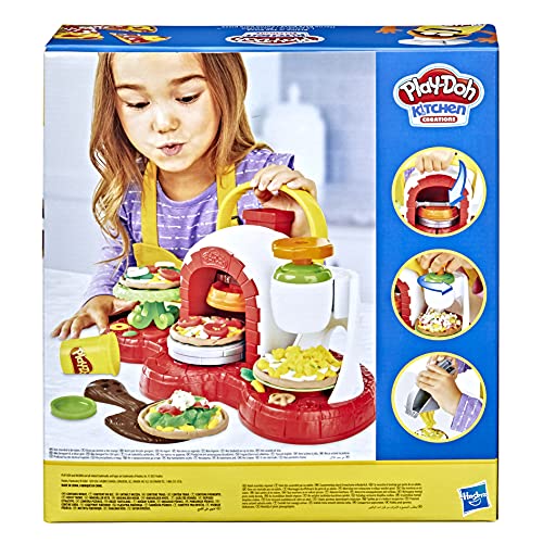 Play-Doh Stamp 'n Top Pizza Oven Toy with 5 Non-Toxic Play-Doh Colors