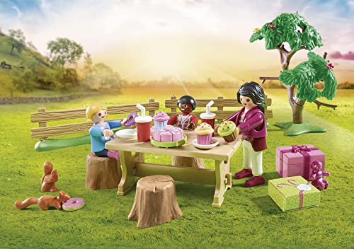 PLAYMOBIL Country 70997Fiesta de Cumpleaños en la Granja de Ponis, Juguetes para niños a partir de 4 años