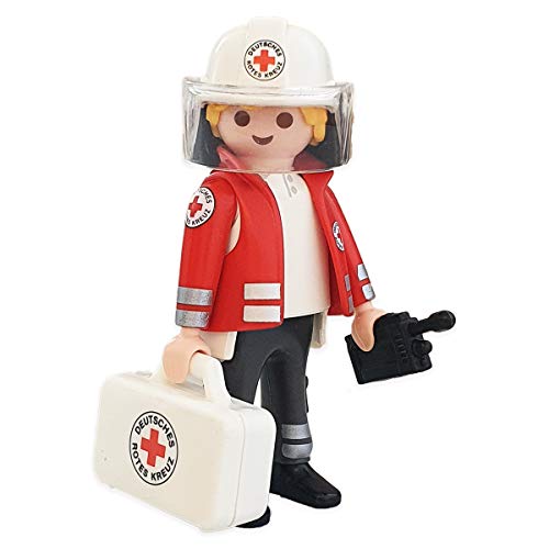 Playmobil DRK 70525 - Juego de sanitarios con maletín y dispositivo de radio