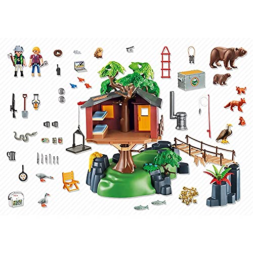 Playmobil Wild Life Adventure Tree House Juego de construcción - Juguetes de construcción (Juego de construcción, Multicolor, 4 año(s), Niño/niña, 10 año(s), 32 cm)