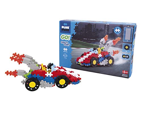 Plus-Plus 9607008 Juguete de construcción Genial, Coche de Carreras Crazy Cart PlusPlus Go, 240 Piezas