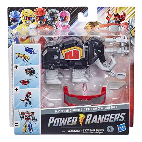 Power Rangers Mighty Morphin Mastodon Dinozord y Pterodactyl Dinozord Toy Paquete de 2 Figuras de acción Parte de Dino Megazord para niños a Partir de 4 años