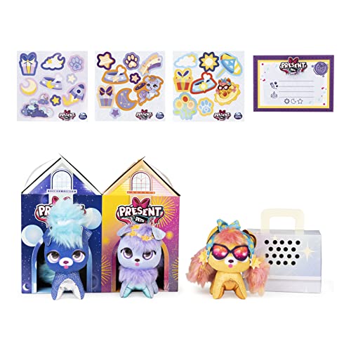 Present Pets Minis, Galaxy Trio 3-Pack of 7.6cm Plush, Kids Toys for Girls Aged 5 and up 3-Pack Peluche de 7,6 cm, Juguetes para niños a Partir de 5 años (Spin Master 6061675)