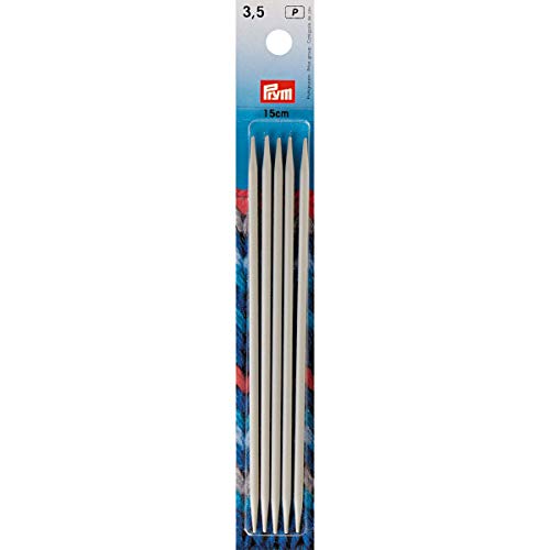 Prym Agujas de Punto para Medias y Calcetines (Acero Inoxidable, 15 cm - 30 cm, 3,5/15 cm)