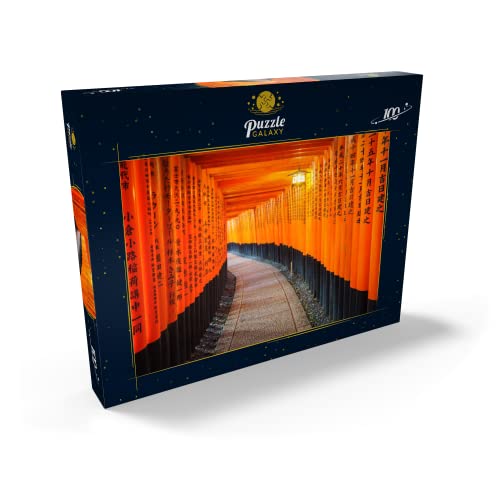 Puertas Torii En El Santuario Fushimi Inari, Kioto, Japón - Premium 100 Piezas Puzzles - Colección Especial MyPuzzle de Puzzle Galaxy