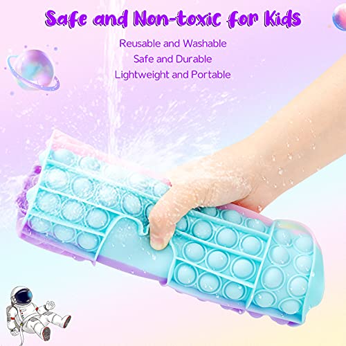 Push Pop Bubble Sensory Fidget Toys, Autismo Necesidades especiales Alivio del estrés Juguetes de silicona para aliviar el estrés Anti-ansiedad Fidget (Entre enorme juego de mesa)