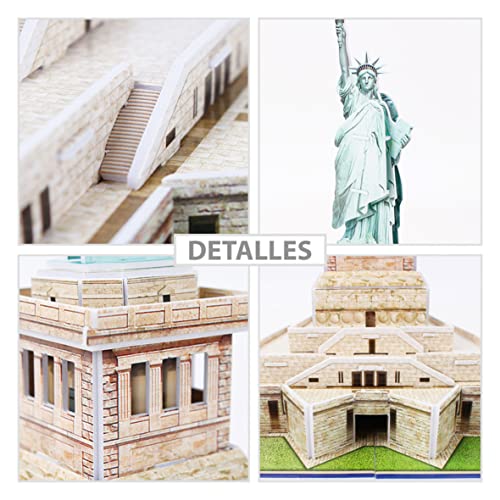 Puzzle 3D Estatua De La Libertad - Puzzles 3D Niños, Maquetas para Montar, Rompecabezas Niños, Puzzles 3D, Puzles 3D Adulto, Juegos De Montar, 40 Piezas