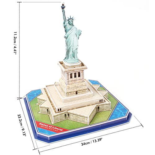 Puzzle 3D Estatua De La Libertad - Puzzles 3D Niños, Maquetas para Montar, Rompecabezas Niños, Puzzles 3D, Puzles 3D Adulto, Juegos De Montar, 40 Piezas