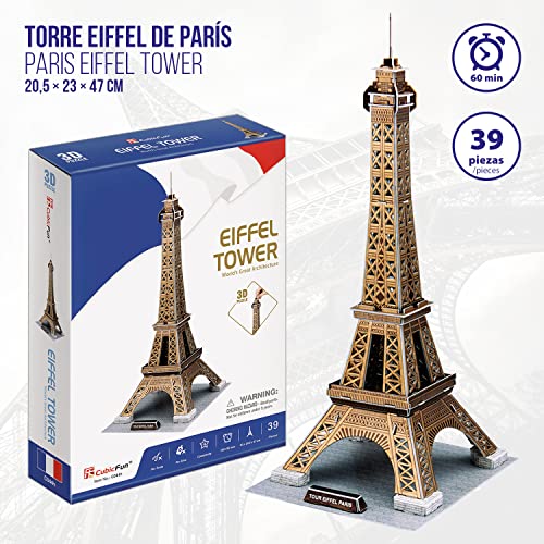 Puzzle 3D - Torre Eiffel, Puzle 3D Torre Eiffel, Puzzles 3D Paris, Puzzles para Adultos, Puzzle 3D Torre Eiffel, Puzzle 3D Adultos Y Puzzle 3D Niños.