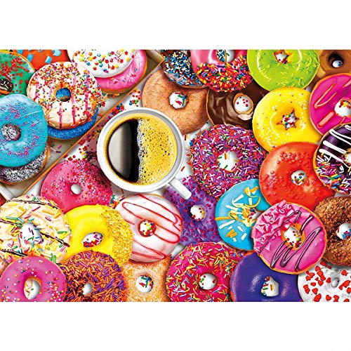 Puzzle de 1000 Piezas - Donuts - Adultos, Adolescentes, niños, Rompecabezas Grande, Juguetes, Regalo, Educativo, Intelectual, descompresión, Divertido Juego Familiar