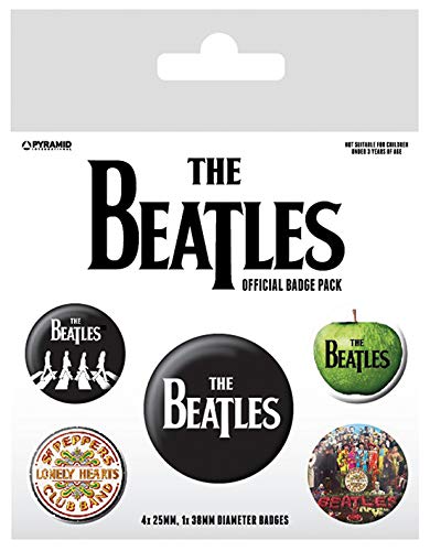 Pyramid International BP80476 The Beatles - Placa decorativa (10 x 12,5 x 1,3 cm), color blanco