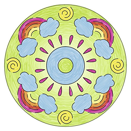 Ravensburger- Mini Mandala de diseñador, Unicornio, Manualidades y Pintura, Color Blanco (29704)