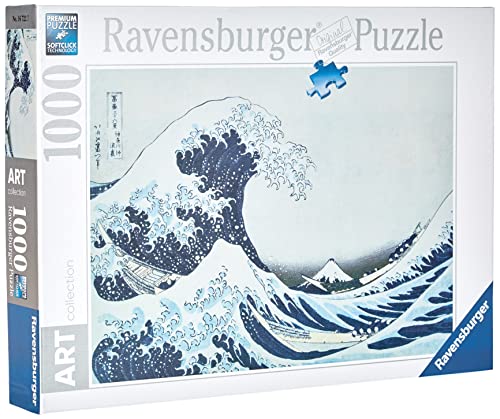 Ravensburger Puzzle 1000 Piezas, Great Wave off Kanagawa, Arte, para adultos, Rompecabezas de calidad