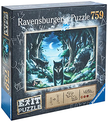 RAVENSBURGER PUZZLE- Wolfsichten-Puzzle (759 Piezas, entusiastas de Exit a Partir de 12 años), Color 1. (15028)