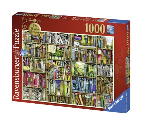 Ravensburger The Bizarre Bookshop - Puzzle (1000 Piezas), diseño de Tienda de Libros estrafalaria