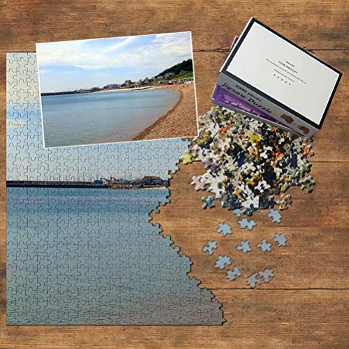 Reino Unido Inglaterra Lyme Regis Beach Puzzle 1000 Piezas para Adultos Familia Rompecabezas Recuerdo Turismo Regalo