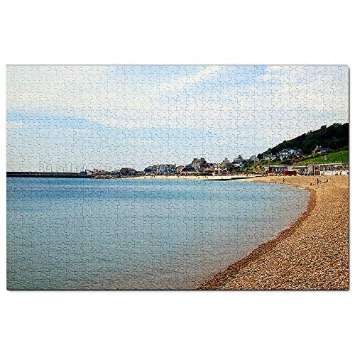 Reino Unido Inglaterra Lyme Regis Beach Puzzle 1000 Piezas para Adultos Familia Rompecabezas Recuerdo Turismo Regalo