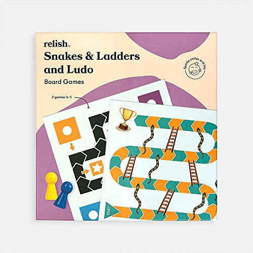 Relish Serpientes y Escaleras y Juego de Mesa Ludo - Productos de Alzheimer y Demencia Juegos, Actividades y Juguetes