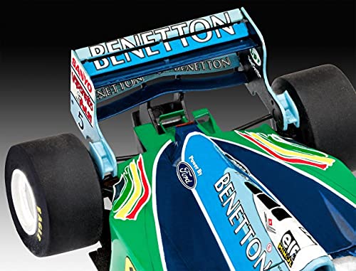 Revell-25th Anniversary Benetton Poster Ford Kit Modelo con Pegamento, Colores primarios y del Cepillo, Escala 1:24, barnizar (05689)