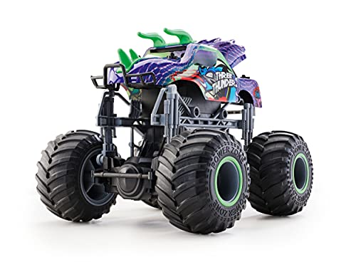 Revell Control 24556 RC Dino Monster Truck Three Thunder - Coche teledirigido, Color Azul y Verde