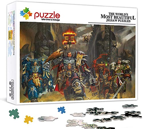 Rompecabezas De 1000 Piezas para Adultos Rompecabezas De Madera Videojuego Warhammer Póster Jigsaw Puzzle De 1000 Piezas Juegos Educativos Rompecabezas De Decoración del Hogar