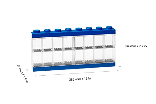 Room Copenhagen Lego Minifigura Display Case 16, Azul, Talla Única