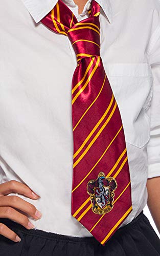 Rubies Harry Potter Gryffindor - Corbata de lujo, accesorio de disfraz para adultos y niños, talla única, 6 años