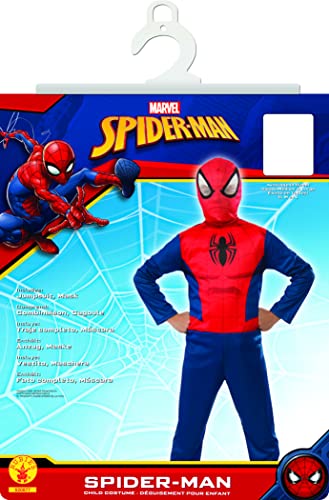 Rubie’s Spiderman Disfraz, color azul, M-5 à 6 ans-105 à 116 cm (RUBIES I-620877M)