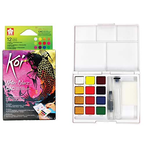 Sakura Koi Aquarel Box 12 Metallic Napjes