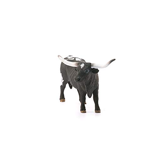 Schleich-13865 Vaca Tejana Longhorn, Color Negro