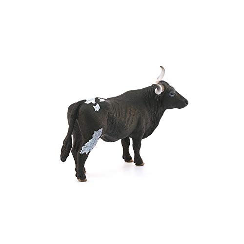 Schleich-13865 Vaca Tejana Longhorn, Color Negro