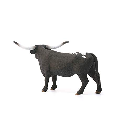 Schleich-13865 Vaca Tejana Longhorn, Color Negro