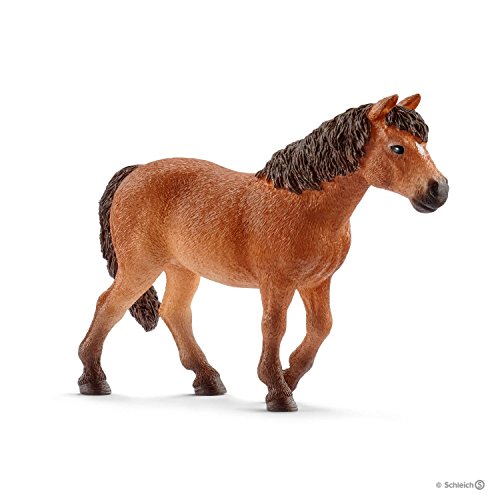 Schleich-13873 Yegua Poni Dartmoor, Color marrón (13873)