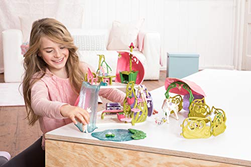 Schleich 42445 bayala play set - casa de flores con unicornios, lago y establo, juguetes a partir de 5 años