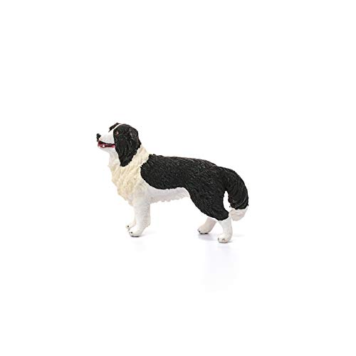 Schleich- Figura de Perro Border Collie, Colección Farm World, 6.2 cm (16840)